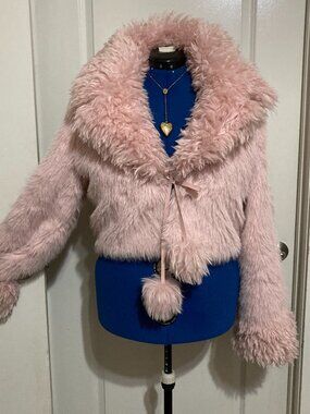 Dolls Kill Generation Kiss Clare Faux Fur Cropped Jacket